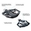 Shimano EPDEH500 PD-EH500 SPD/Flat Pedal [Dark Gray]
