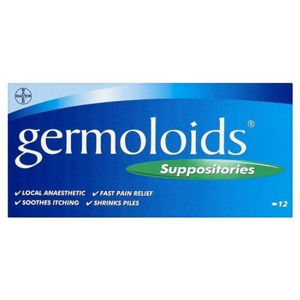 Germoloids Suppositories x 12 by Germoloids