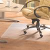 Floortex PVC Rect Chair Mat for Hard Floor Clear Size 45 x 53 inch