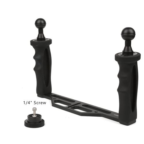 Shoot Aluminium Alloy Handheld Stabilizer Tray Handle Grip for Hero 13/12/11/10/9/8/7 6/5/4/3+/3 and 6 inch Dome Port and All LED Video Light Camera Camcorder with 1/4 inch Screw Hole