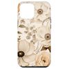 iPhone 14 Plus Boho Cream Aesthetic Neutral Floral Wild Flower Pattern Case