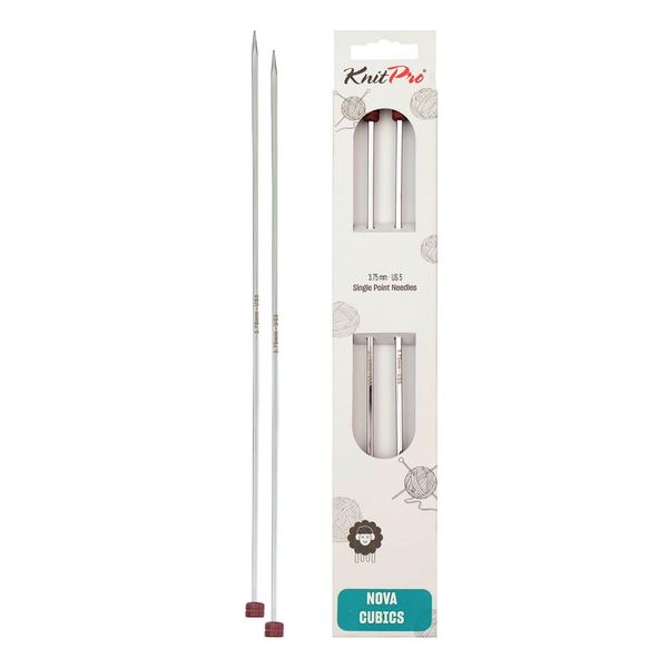 KnitPro Nova Cubics Single Pointed Needles 10" (25cm) | 3.75mm