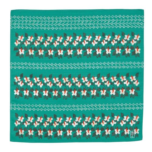 Musumi Furoshiki Chief, Yumeji Takehisa, Four Leaf Cloth, Green, 18.9 inches (48 cm), Cotton