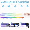 JM 3 Pack Oversized Square Reading Glasses for women men, Blue Light Blocking Computer Readers +4.0
