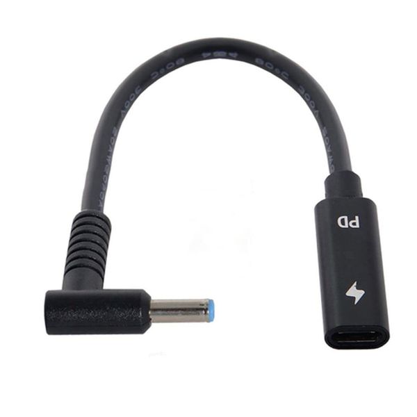 CY Type C USB-C Female Input to DC 4.5 * 3.0mm Cablet for Laptop