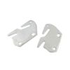 Bitray Wood Bed Plates Wood Bed Rail Hook Plates for Bed Frame Bracket Headboard Footboard Replacement - 4pcs