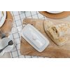 Mikasa Chalk Porcelain Butter Dish, Labelled