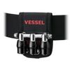 Vessel QB-10B3K Quick Catcher 3 Row Holder, Black