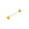 9ct Yellow Gold ball 5 mm tongue Piercing
