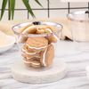 36 pcs 10 oz Clear with Rose Gold Rim Plastic Cups Disposable Tableware Wedding