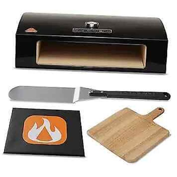 Pizza Oven Box Kit With Wood Pizza Peel/Spatula, Turning Peel And Dust Cover,