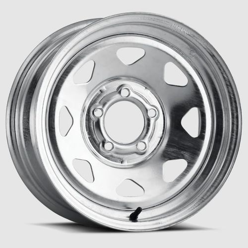 Allied Wheel 20G Galvanized 8 Spoke 16X6 8X6.5 Trailer Wheel, Durable Galvanized Finish Steel Wheel for Trailers