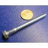 Zinc Hex Head Lag Screw 1/2 Hex Size 5/16 Thread x 3.50" Length, 50 pcs