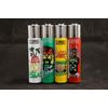 4 New Refillable Original Clipper Lighters Rasta Design