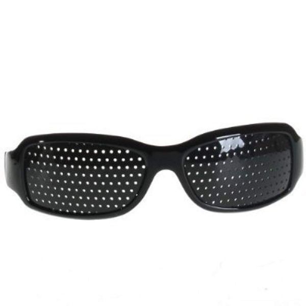 XRKJ Fashion Anti-Fatigue Glasses, Vision Correction Glasses with pinholes, Eyesight Care Prevent Near Eyesight(Black)