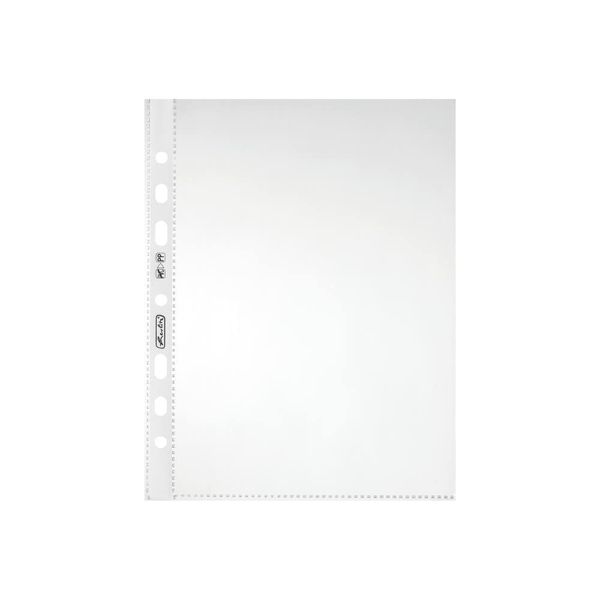 Herlitz Document Wallet - A4 Extra-Strong Polypropylene Film Transparent Pocket - Pack of 1,000, A5