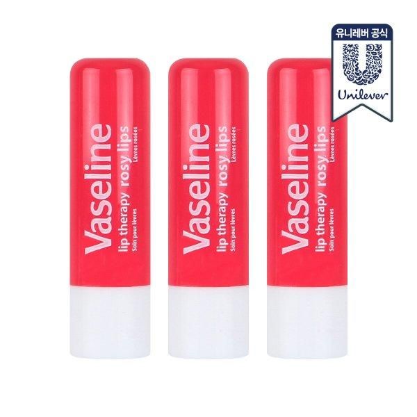 [Vaseline] Lip Therapy 4.8g 3 Rosy Lips