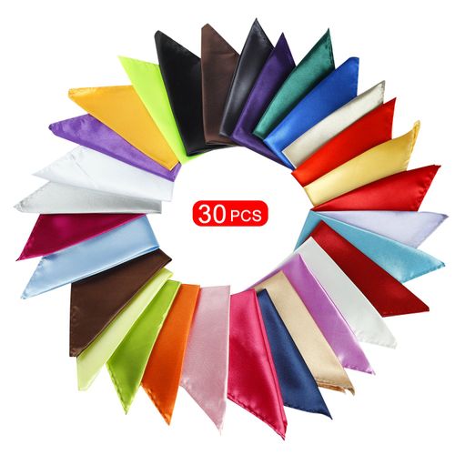 MONOTONOUS Men's Handkerchief, Pack of 30, 8.6" x8.6