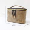 At First AF8347 Vanity Pouch, Cosmetics, Vanity Pouch, Makeup Box, Cosmetic Storage, Beige