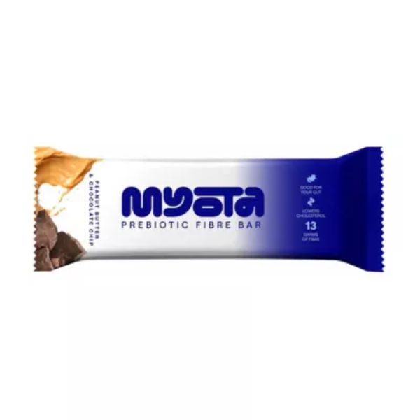 Myota Peanut Butter & Chocolate Chip High Fibre Bar, 35G