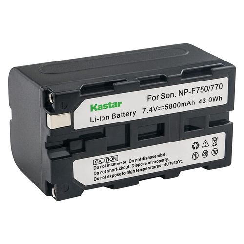 Kastar 2-Pack NP-F750 / NP-F770 Battery and AC Wall Charger Replacement for FEELWORLD FW1018SPV1 10.1" SDI DSLR Camera Field Monitor, F5 PRO 5.5 INCH Touch Screen DSLR Camera Field Monitor