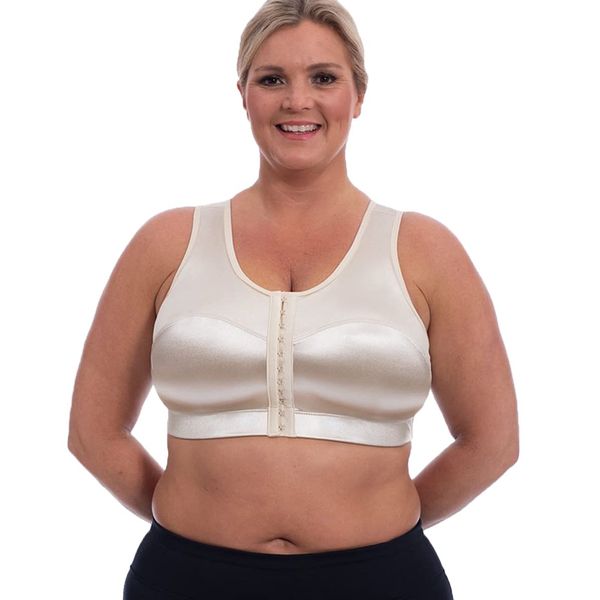 ENELL Women's Full Coverage High Impact Sports Bra (100) (US, Numeric, 1, Regular, Regular, Ecru)