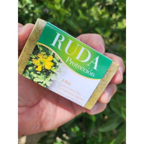 4.8oz Rue soap, natural