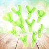 Healifty Dental Disposable Trays Impression Spoons Pack of 10 (Light Green)