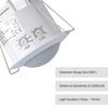 SEBSON PIR Sensor Indoor, Ceiling Flush Mounted, Infrared Motion Sensor, LED suitable, Range max. 6m/360°, max. 1200/300W, IP20, white