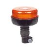 LED Flashing Amber Beacon Flexible Flexi DIN Pole Stem Tractor Light Flat top