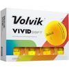 Volvik Vivid Soft Matte Finish Yellow Golf Balls (One Dozen)