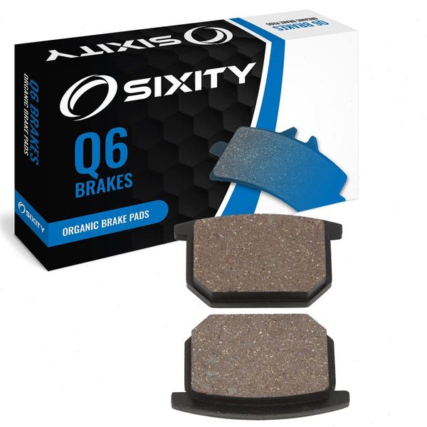 Sixity Q6 Organic Brake Pads FA65 Front Replacement Kit