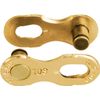 KMC 10 Speed Missinglink Joining Link, Ti-N Gold, 2 Pairs