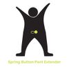 Stretchy Button Pant Extender [10-pack] - Durable, flexible metal - Adds up to 2" instantly!