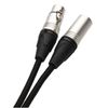 Braided XLR Microphone Patch Lead Durable Low Noise Tangle Free Cable Black 6m [6 metres]