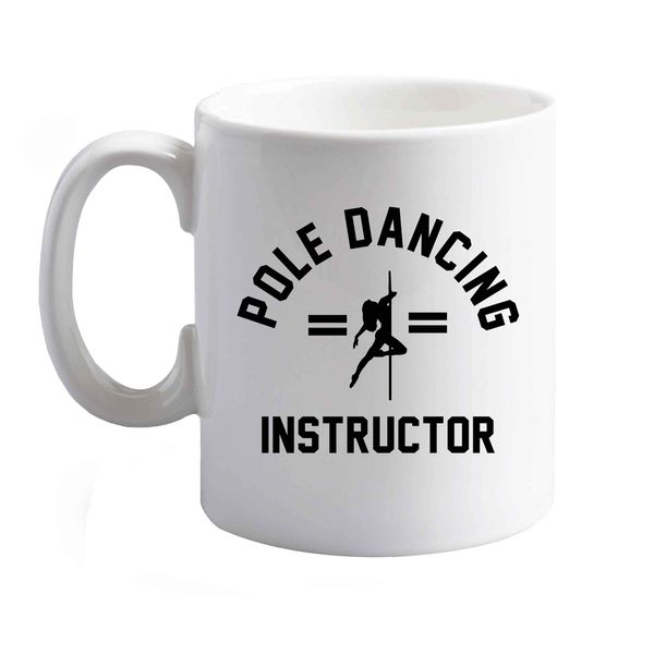 Flox Creative 10 oz Ceramic Mug Pole Dancing Instructor Right Handed