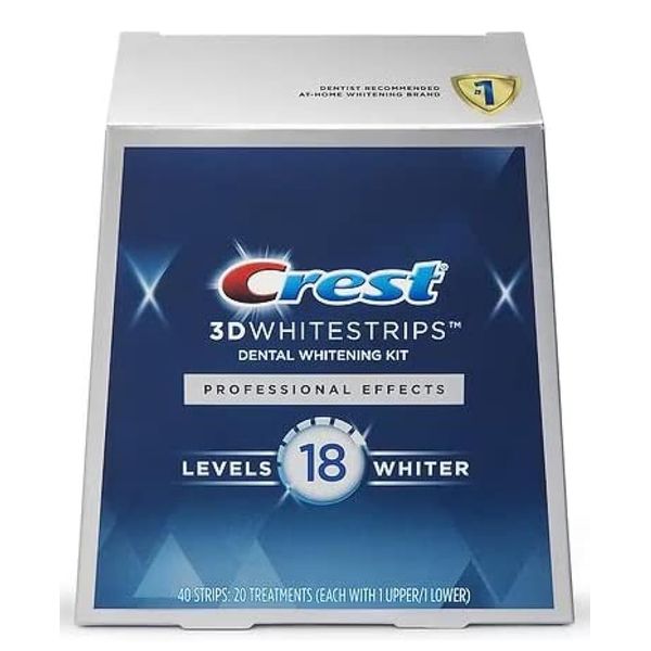 Crest 3D No Slip Whitestrips Professional Effects Teeth Whitening Kit 20 ea