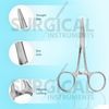 New 2Pc Set 3.5" Straight + Curved Hemostat Forceps Locking Clamps German Grade