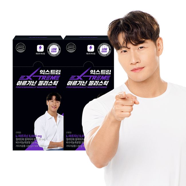 Extreme Kim Jong-kook Arginine Jelly Stick 5,000mg x 14 packs + 14 packs