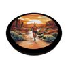 Run Through The Desert Sunset PopSockets Adhesive PopGrip
