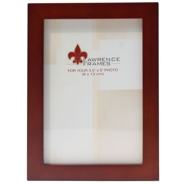 Lawrence Frames Standard Wood Luxury Frame, 3.5 by 5-Inch, Walnut