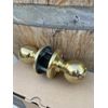 Kwikset Brass Passage Doorknob Set With Mechanism