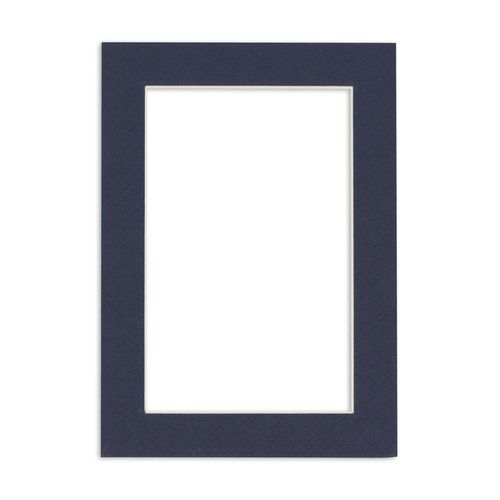 CountryArtHouse Navy Blue Acid Free 24x36 Picture Frame Mats with White Core Bevel Cut for 20x30 Pictures - Fits 24x36 Frame - One Mat