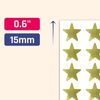 5000 Pack, Gold Foil Star Metallic Stickers, 15mm