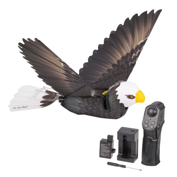 Zing Go Go Bird - Eagle - Premium Remote Control Flying Aircraft - Looks and Flies Like A Real Eagle – Carbon Fiber Drone-Tech RC Helicopter