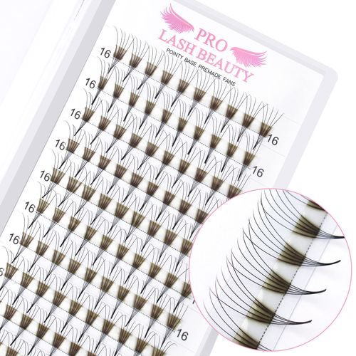 Pre Made Fan Eyelash Extensions 12D-D-0.05-09 Pointy Base Premade Fans Eyelash Extension 0.05 0.07 0.10 Lash Extensions Pre Fanned Russian Volume Lashes C D curl（12D-D-0.05-09）