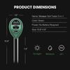 Soil Tester, 3-in-1 Plant Moisture Meter Light and PH