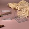 2Pcs Empty Eye Shadow Box Transparent Square Eye Shadow Box Empty Eyeshadow Eyeshadow Pans Containers for Eyeshadow Powder Blusher