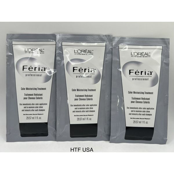 3x Loreal Feria Professional Color Moisturizing Treatment Conditioner 1 oz