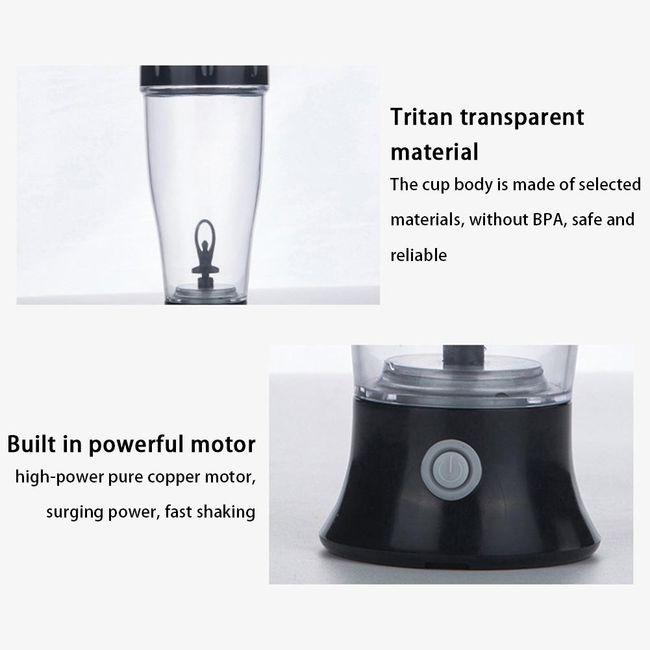 Powerful Electric Protein Shaker Bottle - Automatic Self-stirring